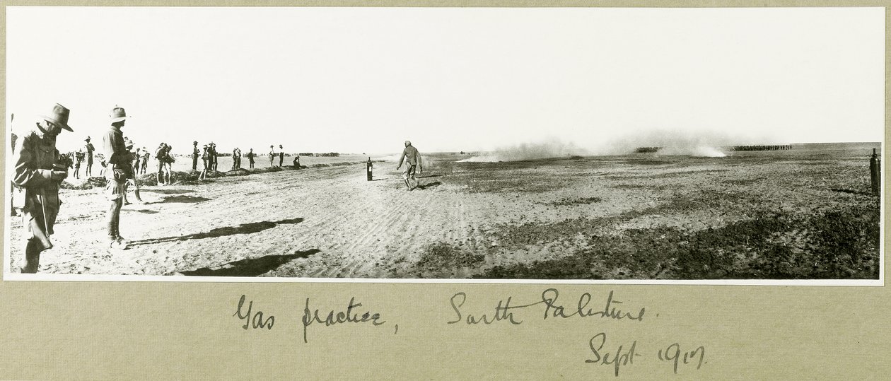 Gasübung, Südpalästina, September 1917 von Capt. Arthur Rhodes