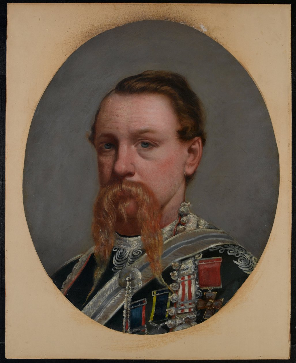 Major Frederick Robertson Aikman, VC, 4. Bengalische Infanterie, um 1860 von Capt. I.A. Goldingham