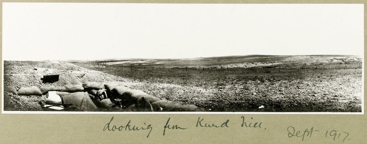 Blick vom Kurd Hill, September 1917 von Capt. Arthur Rhodes