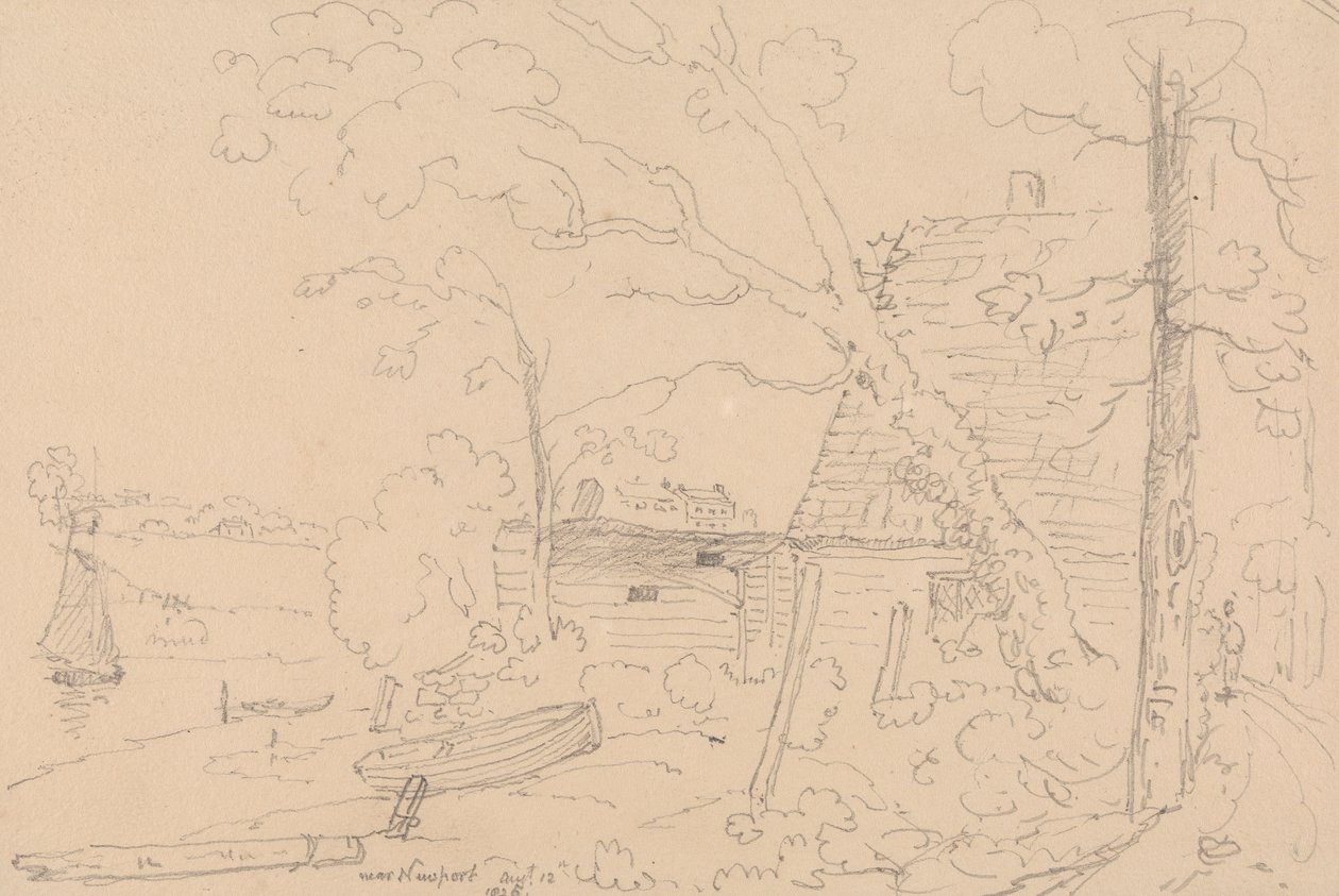 In der Nähe von Newport, 12. August 1826 von Capt. Thomas Hastings
