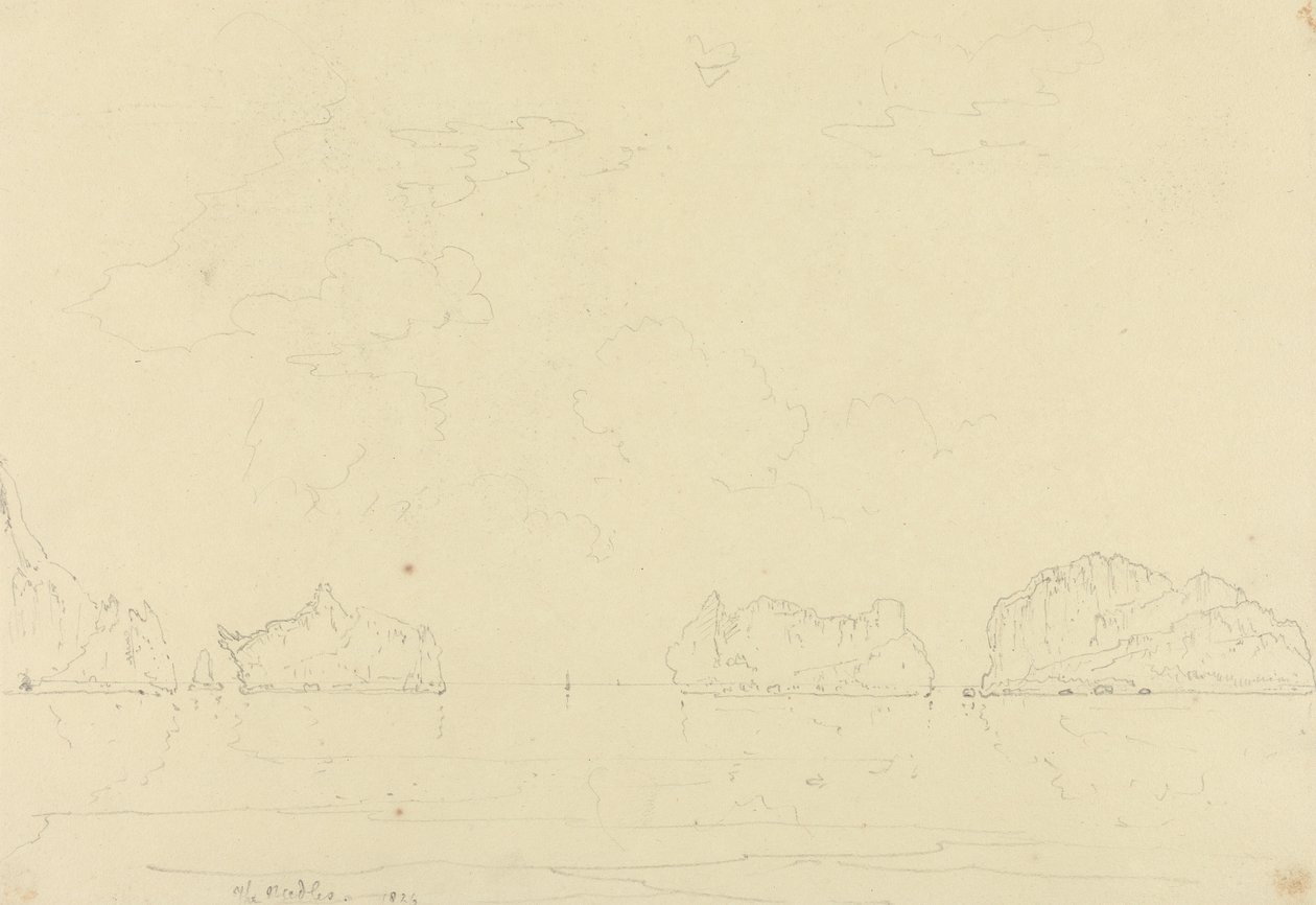 Die Nadeln, Isle of Wight von Capt. Thomas Hastings