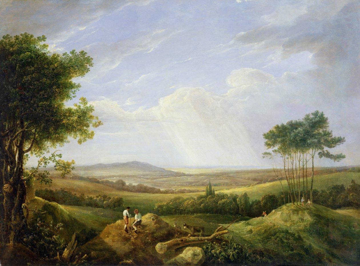 Landschaft mit Figuren von Captain Thomas Hastings