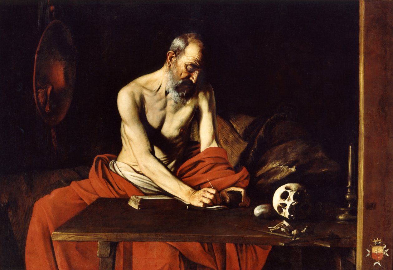 Heiliger Hieronymus beim Schreiben von Caravaggio