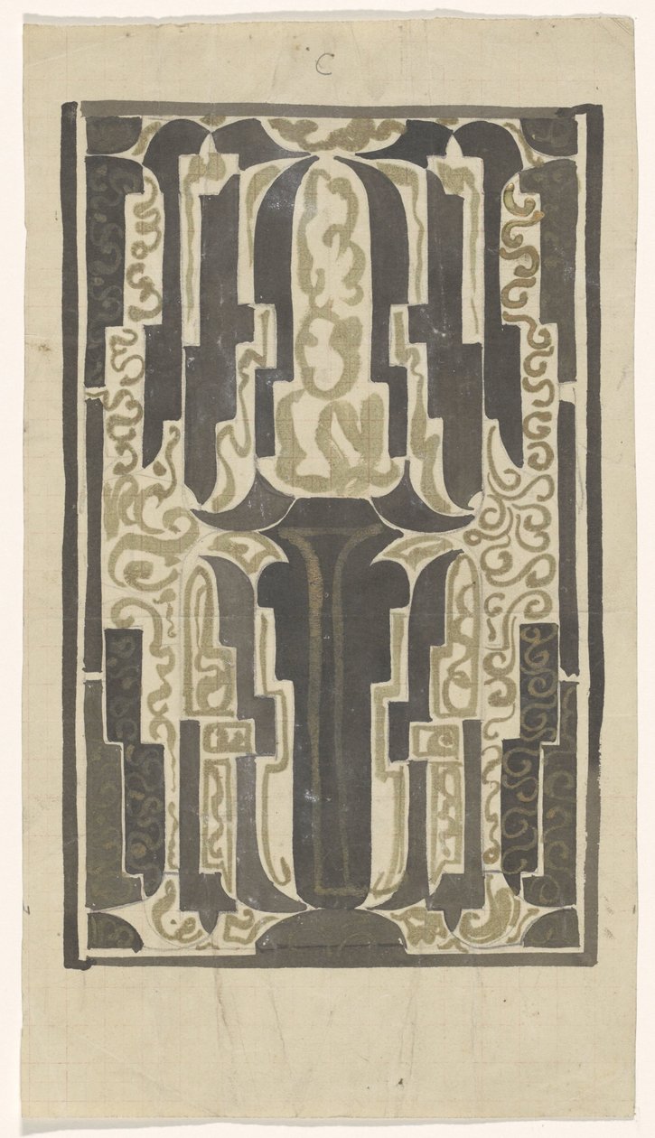 Dekoratives Design von Carel Adolph Lion Cachet