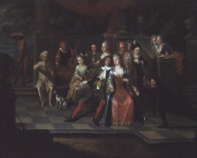 Karnevalsszene von Carel Jacob Crec