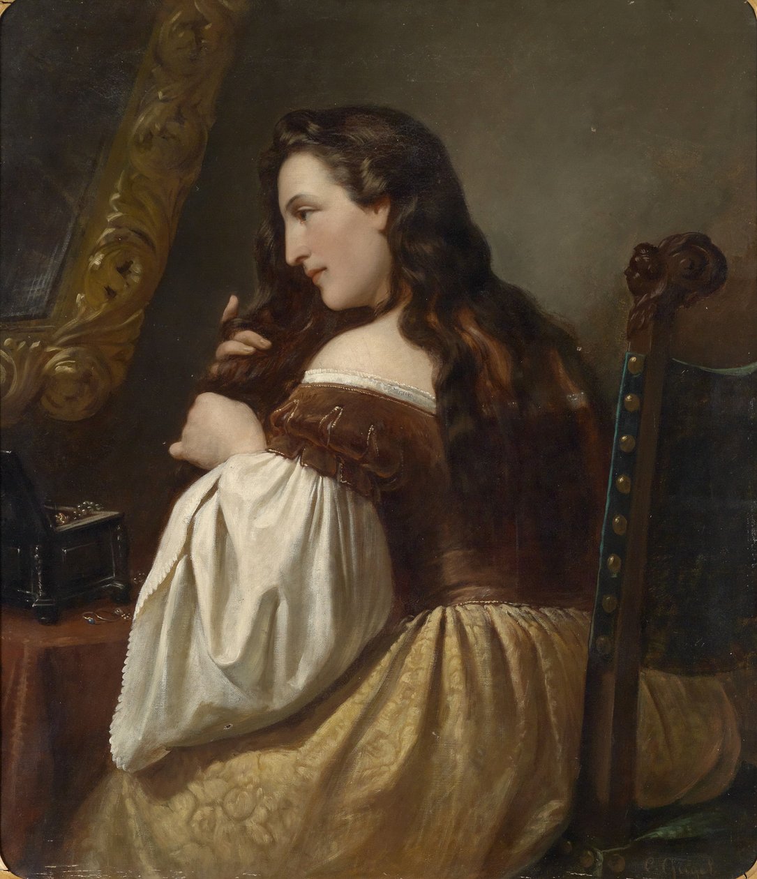 Bei der Toilette von Carl Adolf Gugel
