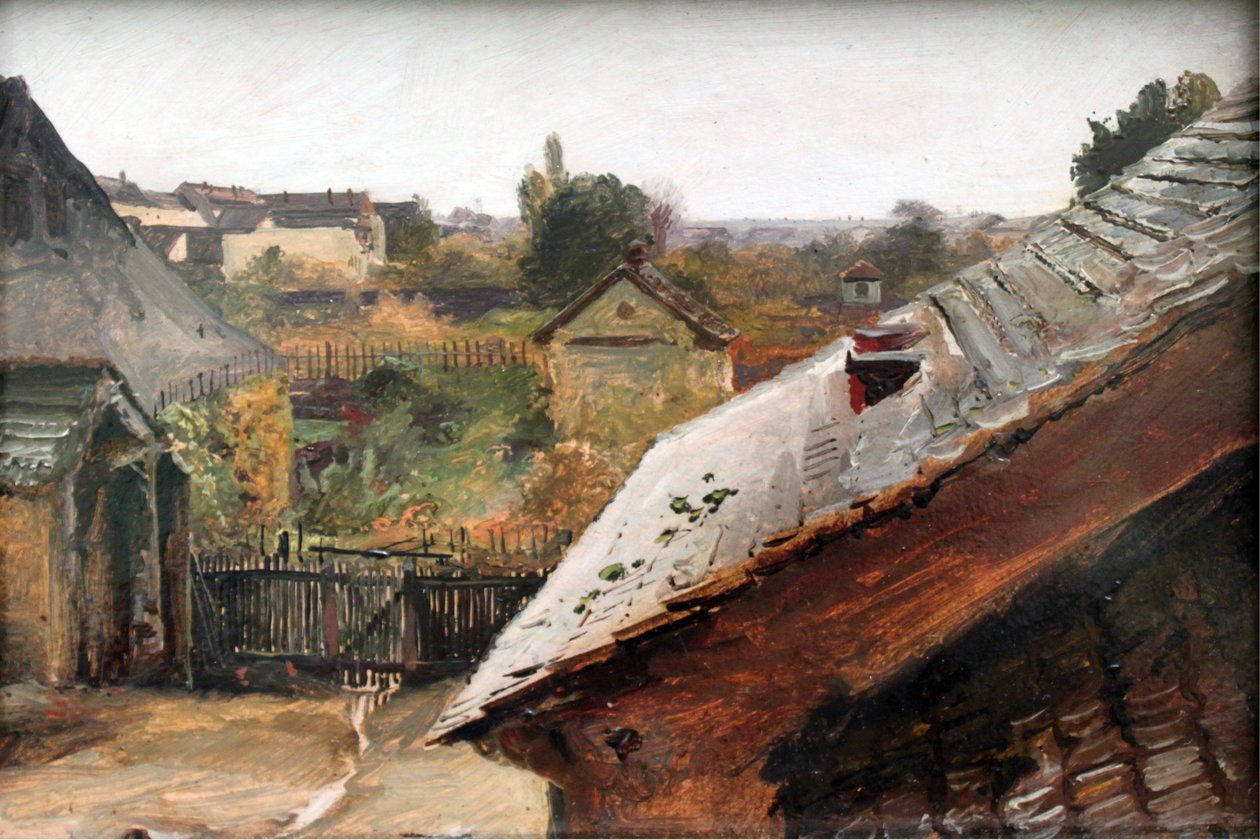 Blick über Dächer und Gärten von Carl Blechen