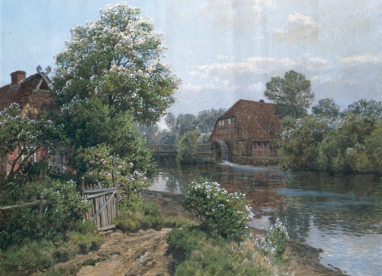Herbstlandschaft, ca. 1900 von Carl Christian Schirm