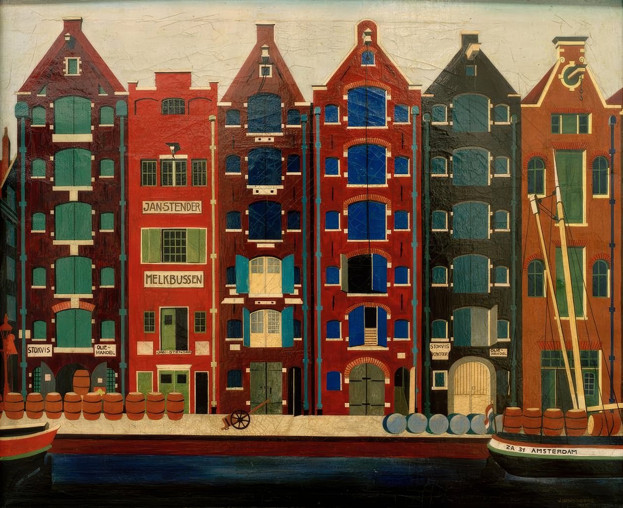 Amsterdam, Brouwersgracht von Carl Grossberg