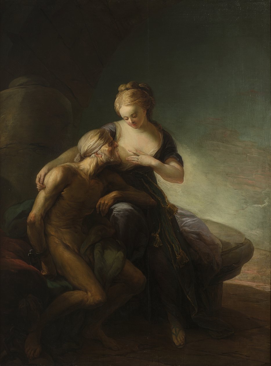 Römische Nächstenliebe, eine Allegorie der Liebe von Carl Gustaf Pilo