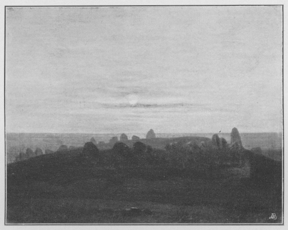 Ein Hünengrab im Mondschein von Carl Gustav Carus