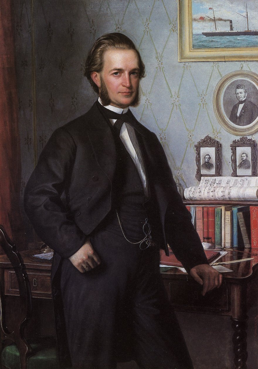 Porträt von Johan Hansen von Carl Heinrich Bloch