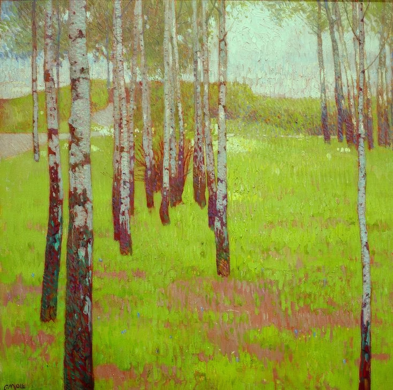 Birkenwald von Carl Moll