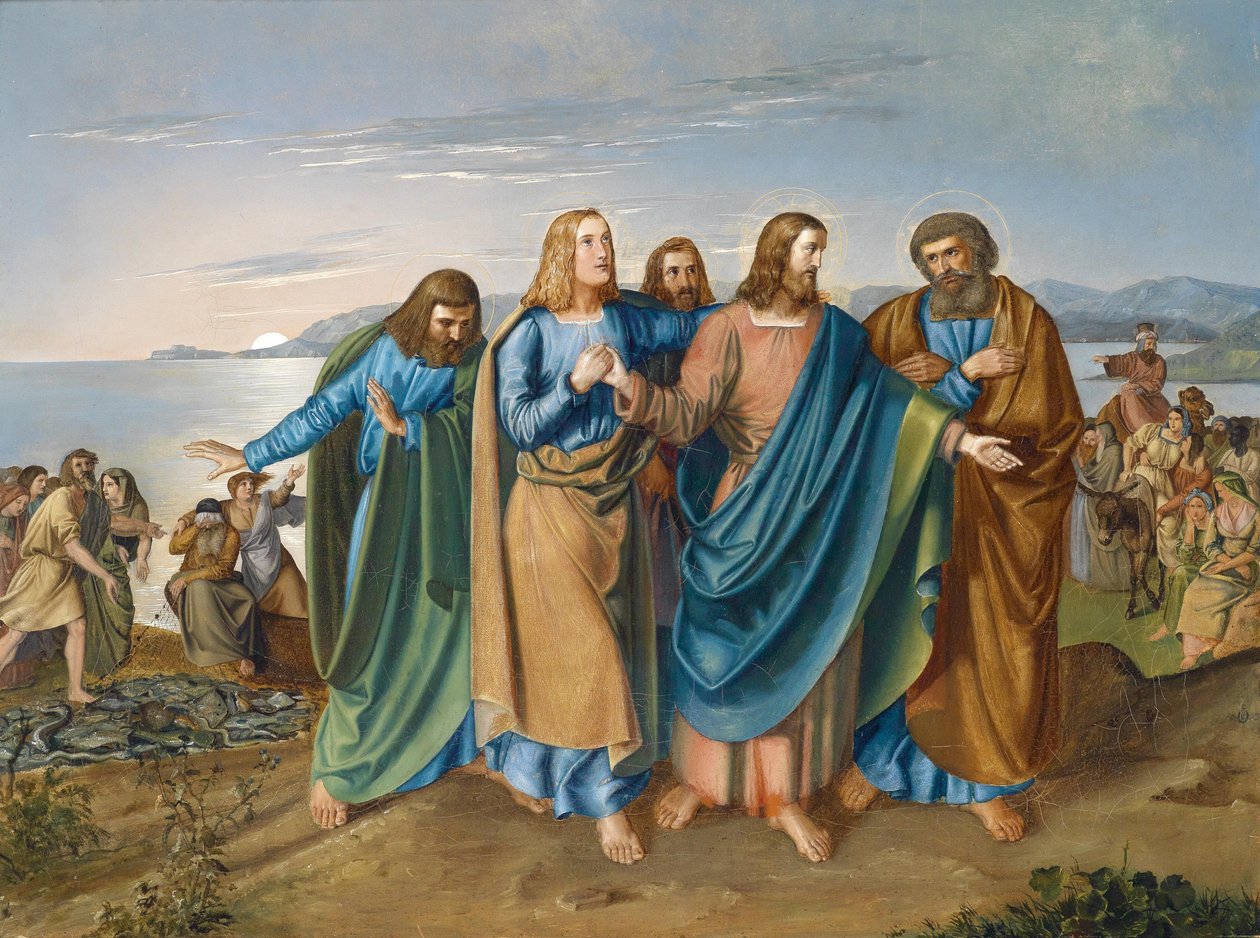 Jesus und seine Jünger auf dem See Genezareth von Carl August Heinrich Ferdinand Oesterley