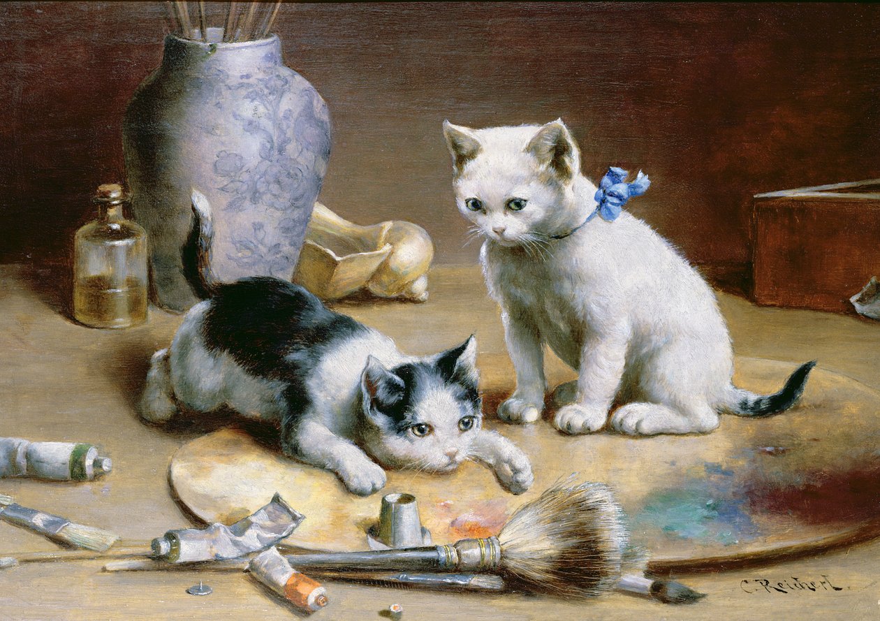 Studioassistenten (Panel) von Carl Reichert