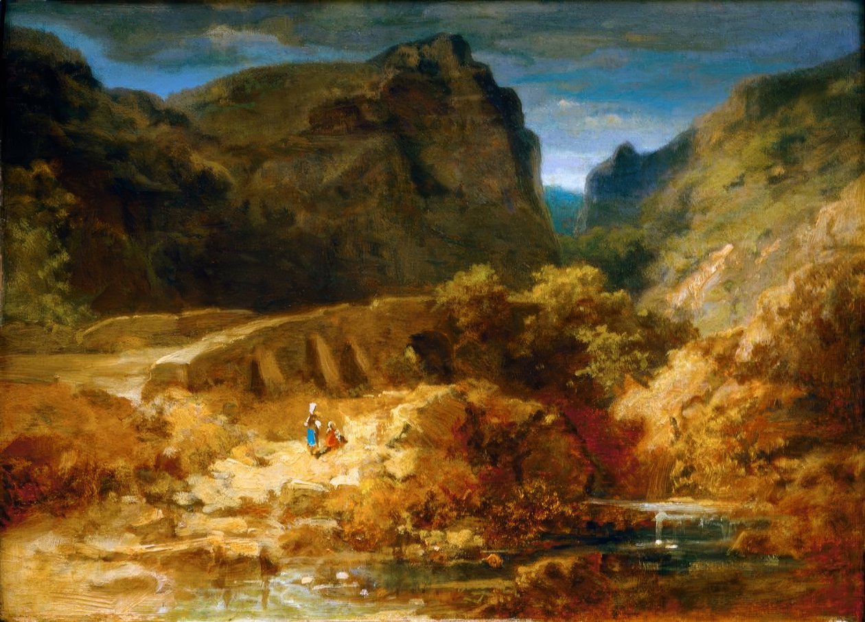 Italienische Landschaft von Carl Spitzweg