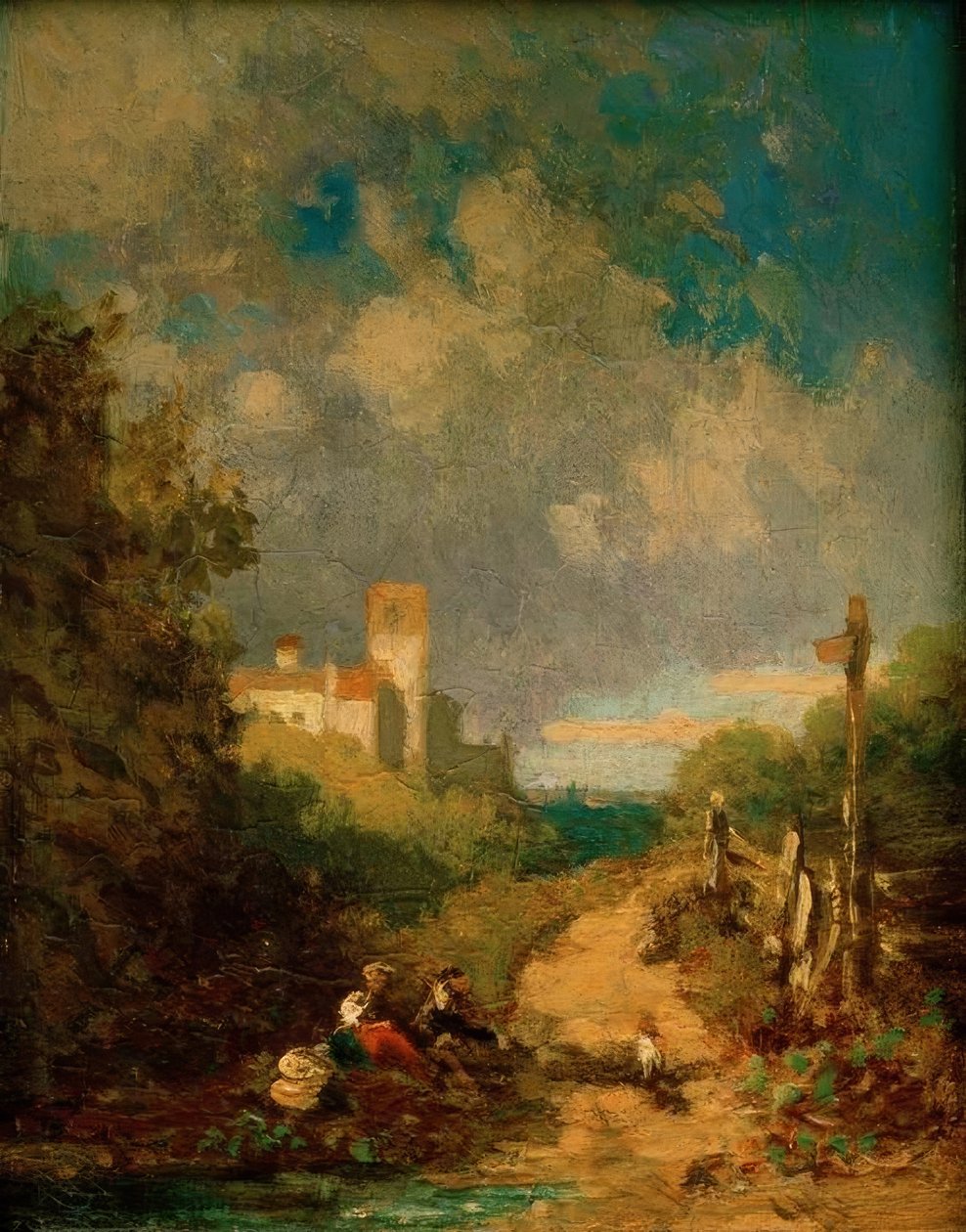 Rast am Feldweg von Carl Spitzweg