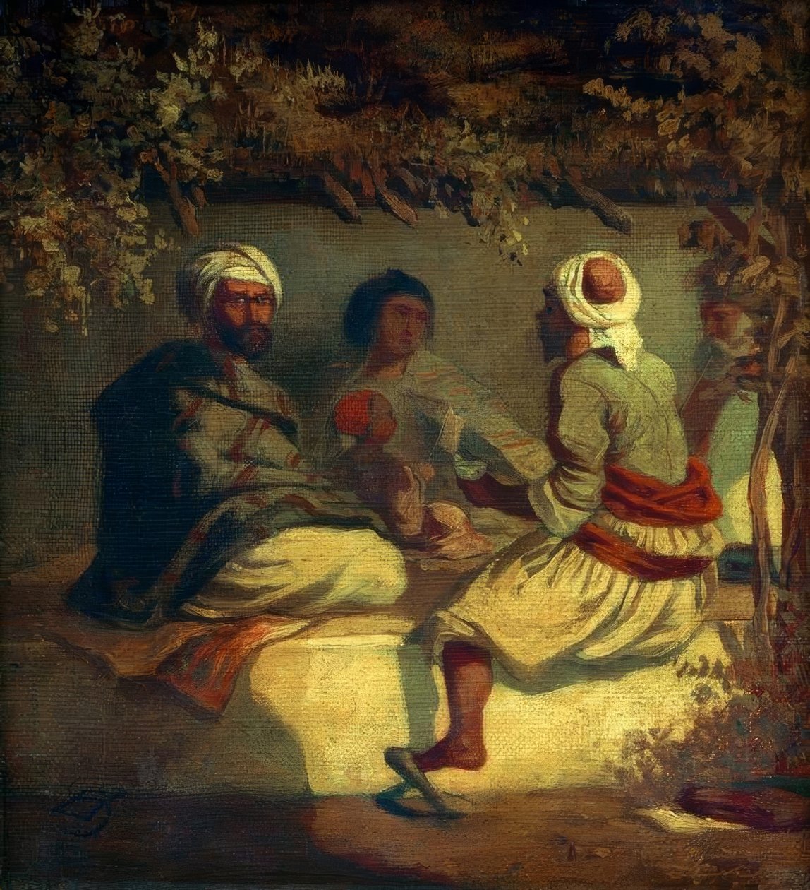 Türken in einer Laube von Carl Spitzweg