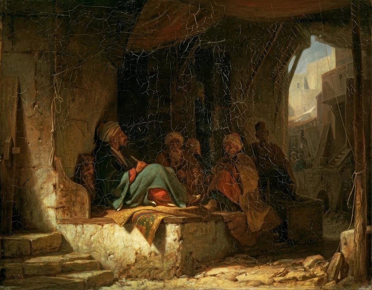 Türkisches Kaffeehaus von Carl Spitzweg