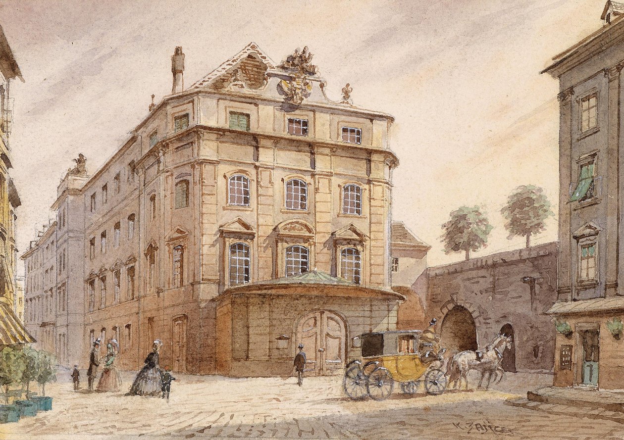 Das Kärntnertortheater in Wien von Carl Wenzel Zajicek