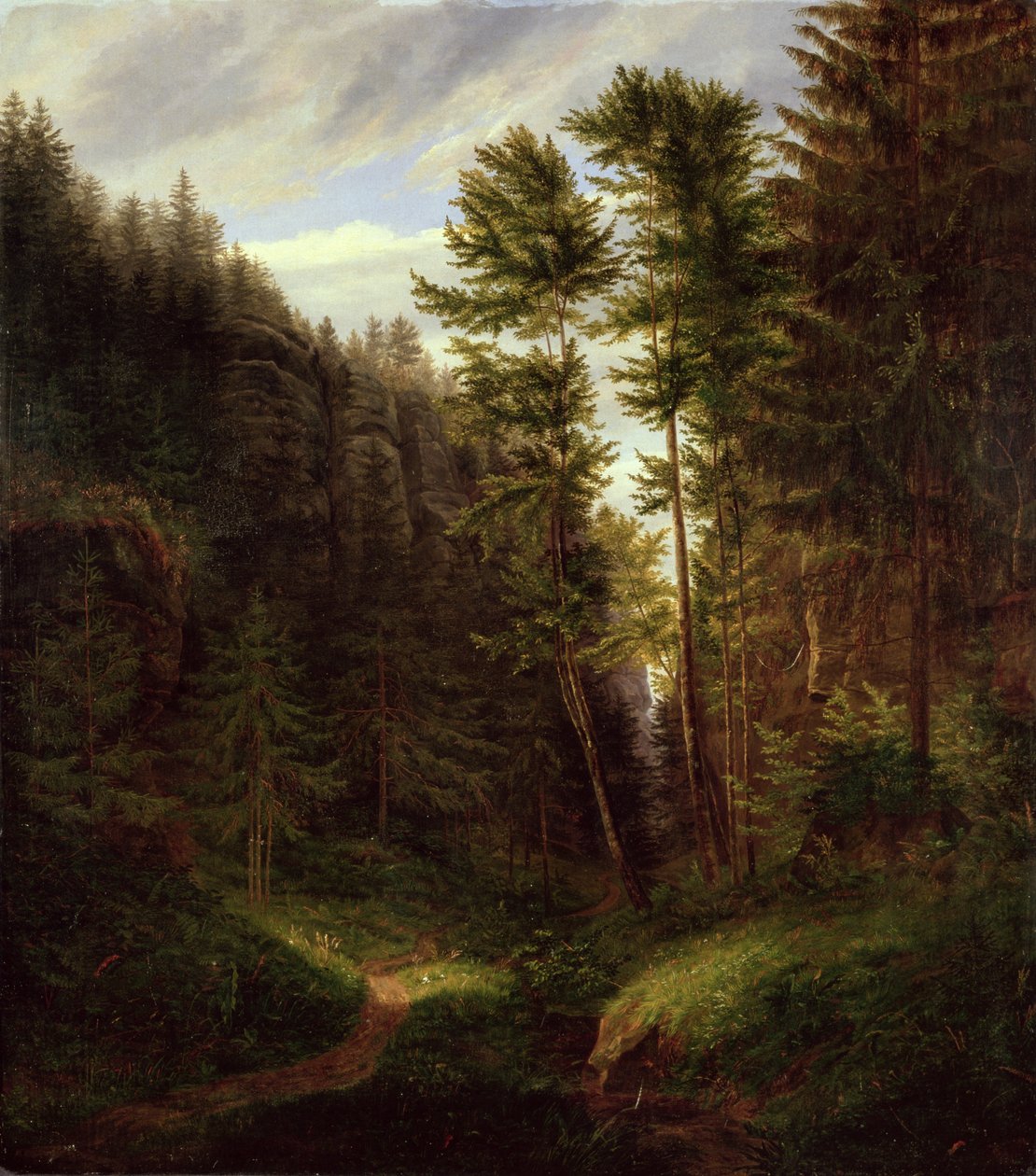 Lichtung in der Uttenwald-Region, 1820 von Carl Wilhelm Goetzloff