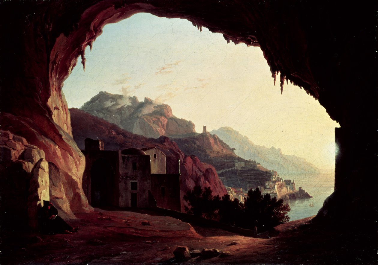 Grotte bei Amalfi, ca. 1828 von Carl Wilhelm Goetzloff