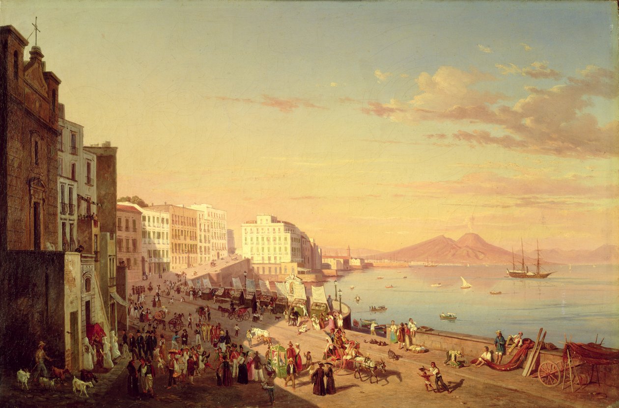 Neapel, um 1830 von Carl Wilhelm Goetzloff