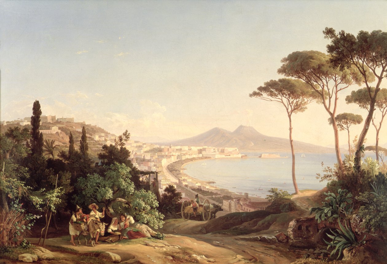 Ansicht von Neapel, 1837-38 von Carl Wilhelm Goetzloff