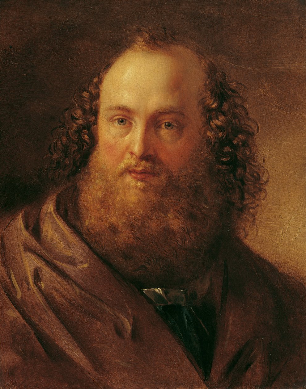 Männlicher Studienkopf von Carl Agricola