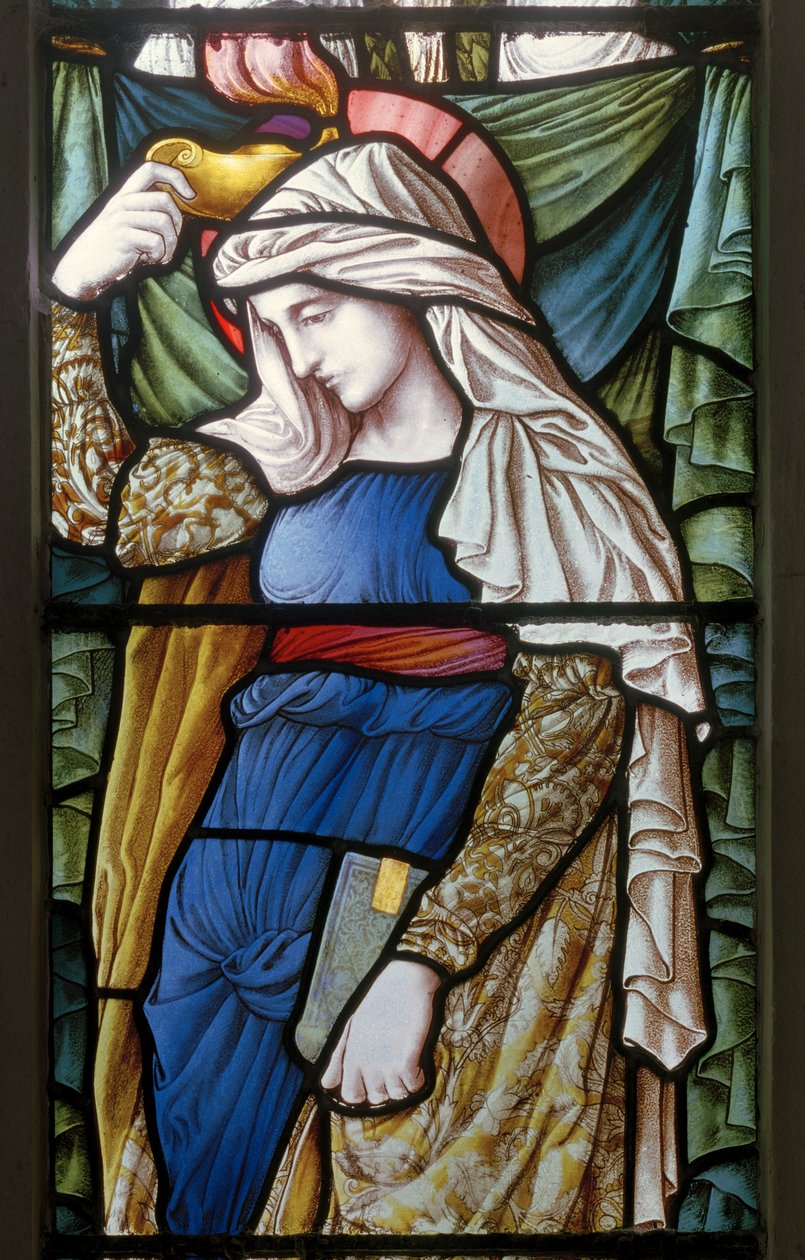 Glaube, Ostfenster 1885 (Buntglas) von Carl Almquist