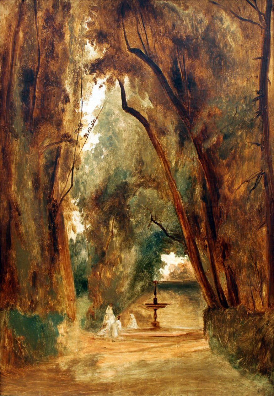 Park der Villa Borghese von Carl Blechen