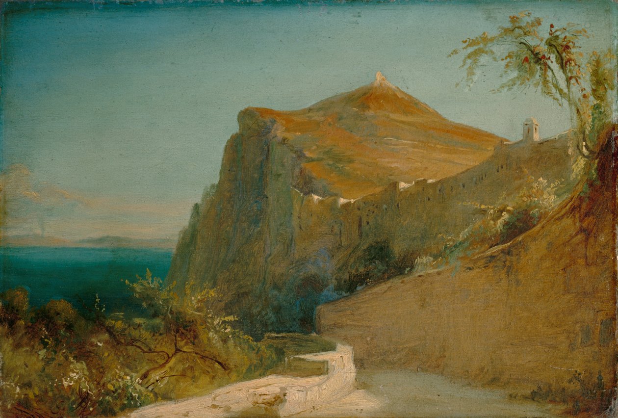 Felsen des Tiberius, Capri von Carl Blechen