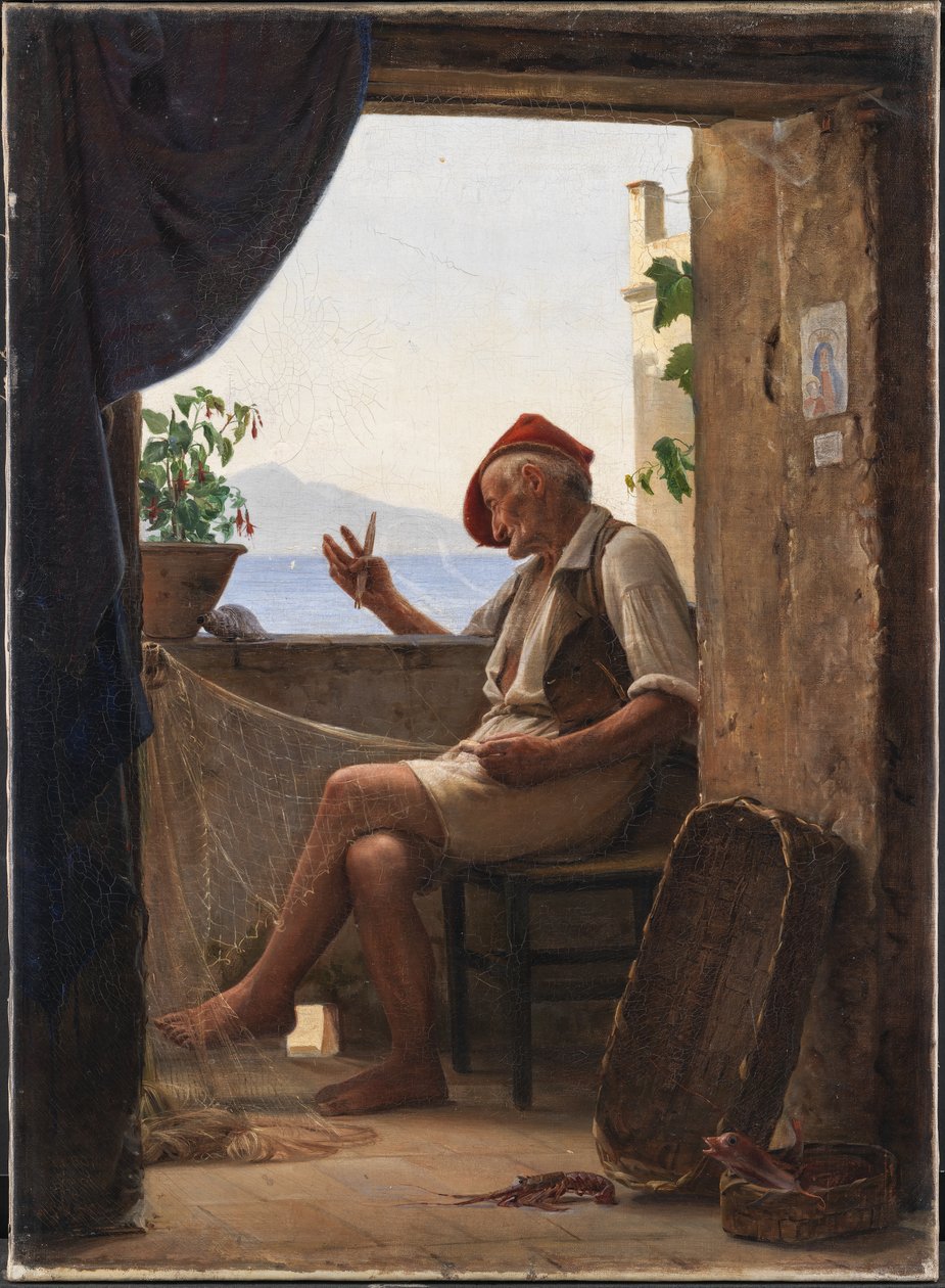 Ein Fischer aus Sorrento, Italien von Carl Bloch