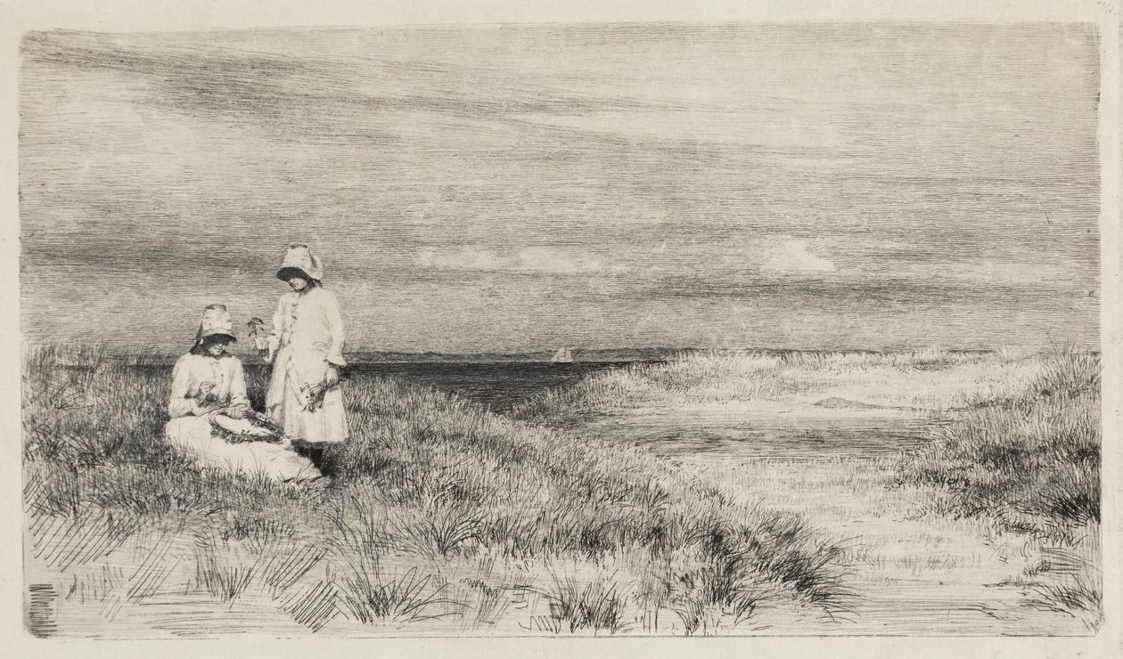 Kinder am Strand von Carl Bloch