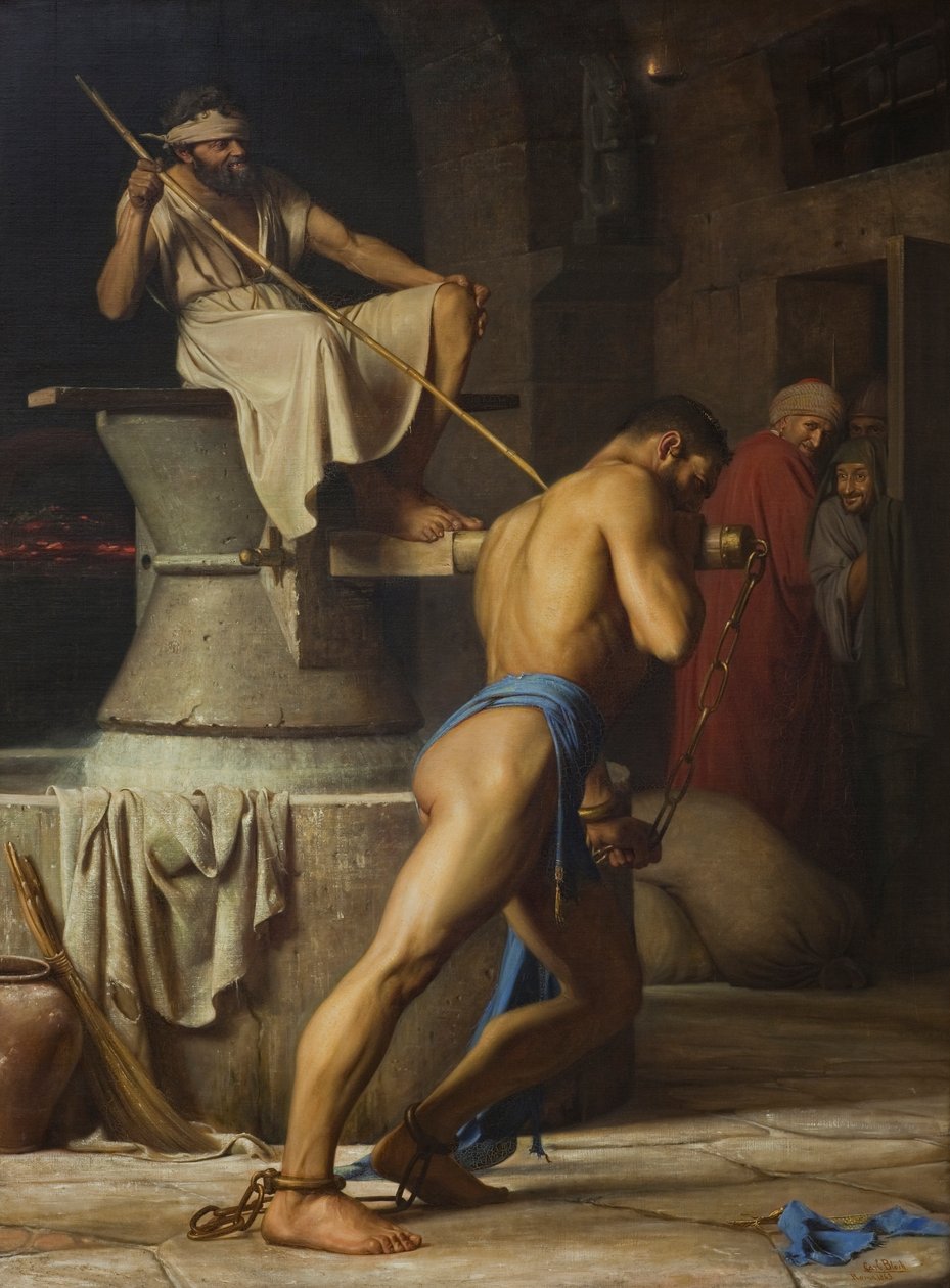 Samson und die Philister von Carl Bloch