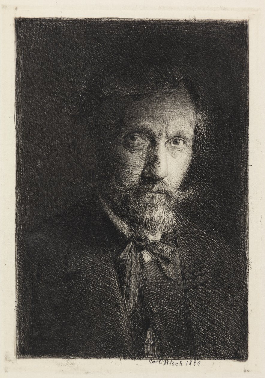 Selbstporträt von Carl Bloch