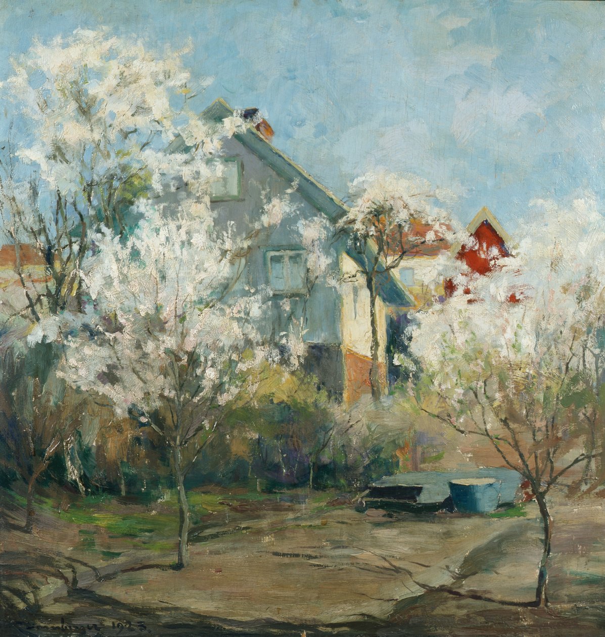Blick aus dem Atelier von Carl Dornberger