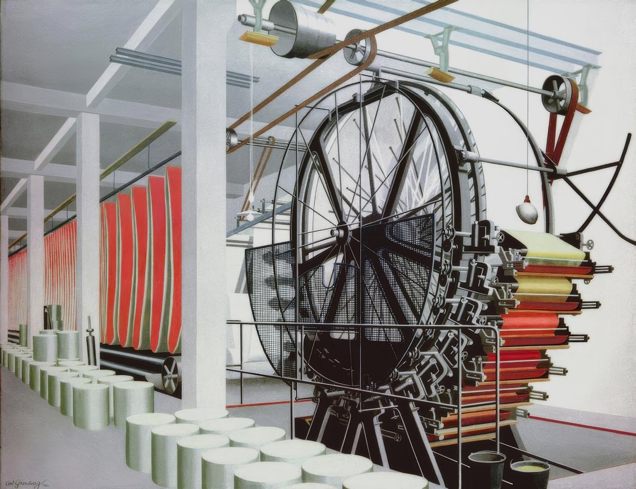 Papiermaschine von Carl Grossberg