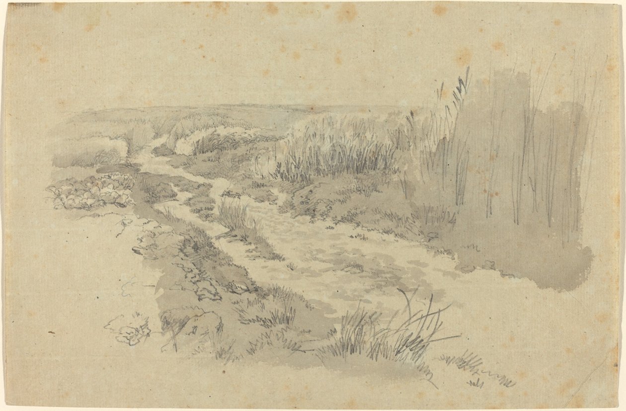 Ein Weg durch Felder bei Leipzig von Carl Gustav Carus