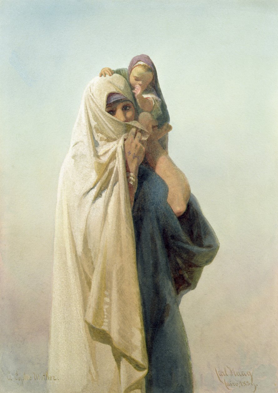 Eine koptische Mutter, 1859 von Carl Haag