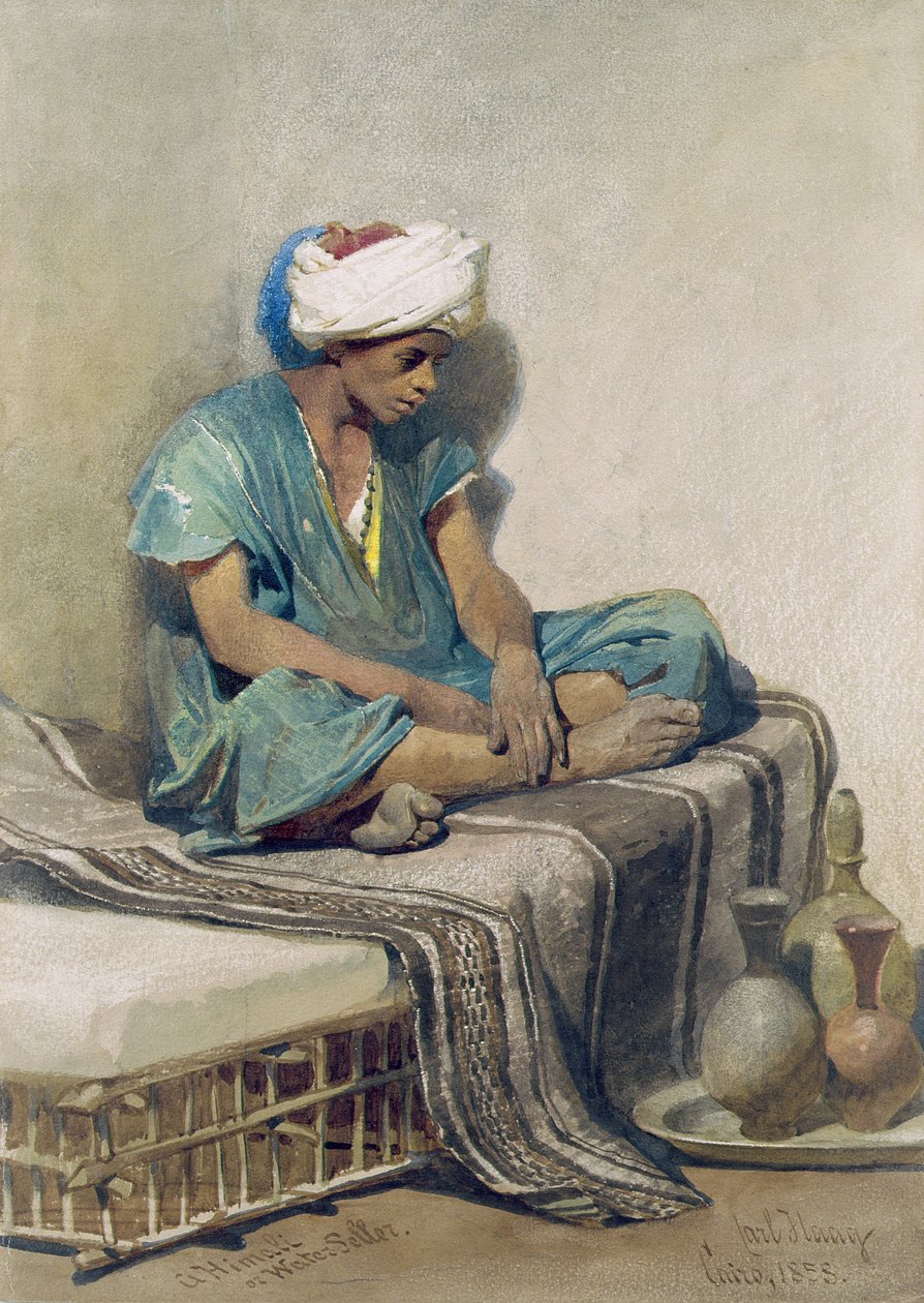Ein Himali oder Wasserverkäufer, 1855 von Carl Haag