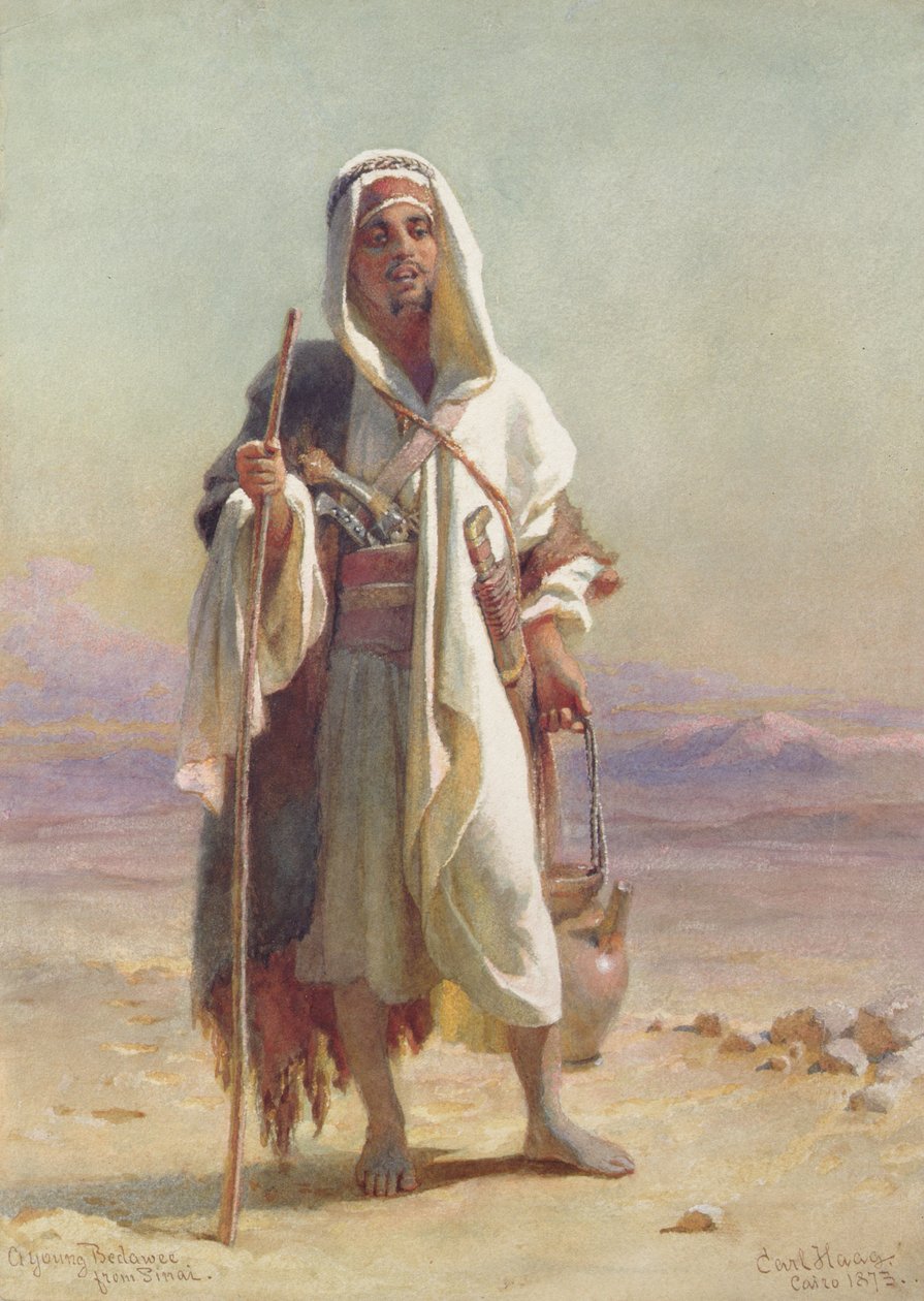 Ein junger Beduine aus Sinai, 1873 von Carl Haag