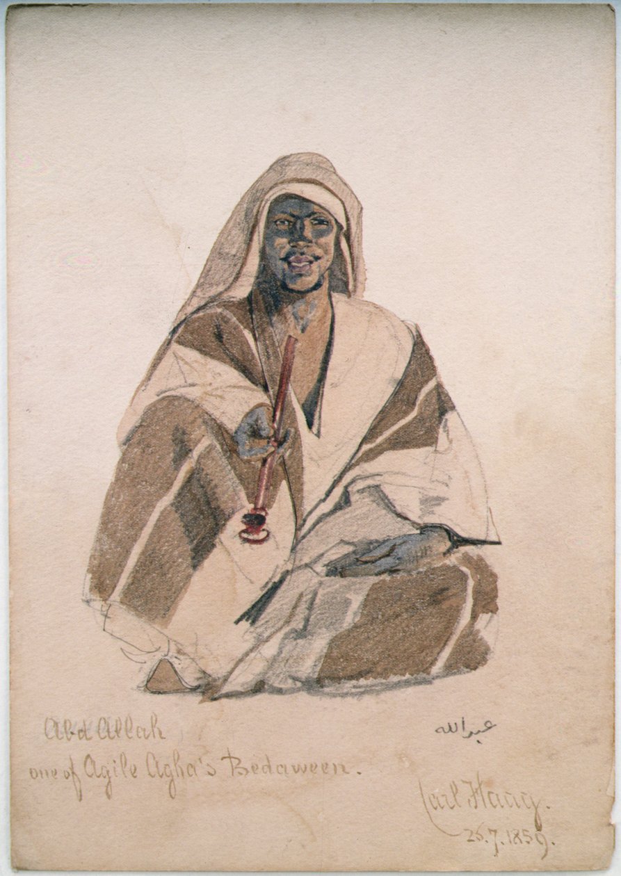 Abd Allah, einer von Agile Aghas Beduinen von Carl Haag
