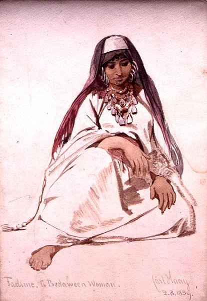 Fadine, eine Beduinenfrau von Carl Haag