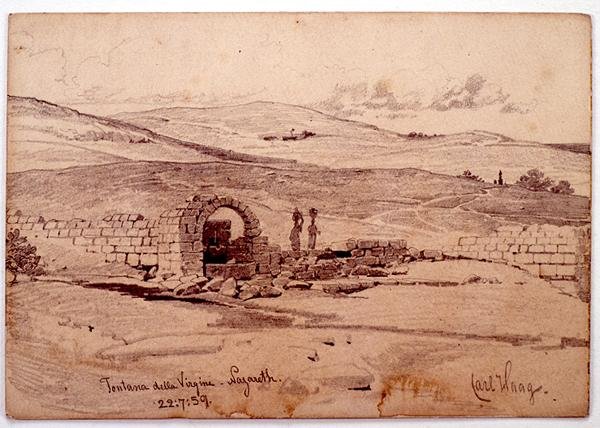 Fontana della Virgine, Nazareth von Carl Haag