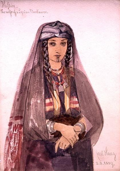 Hassin, die Frau eines syrischen Beduinen von Carl Haag