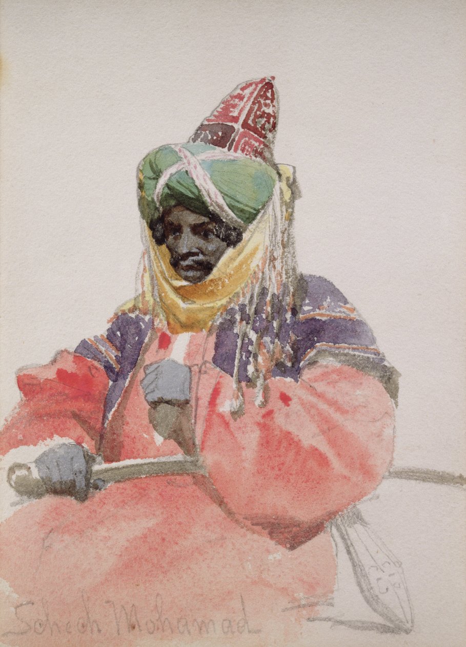 Porträt eines Arabers von Carl Haag