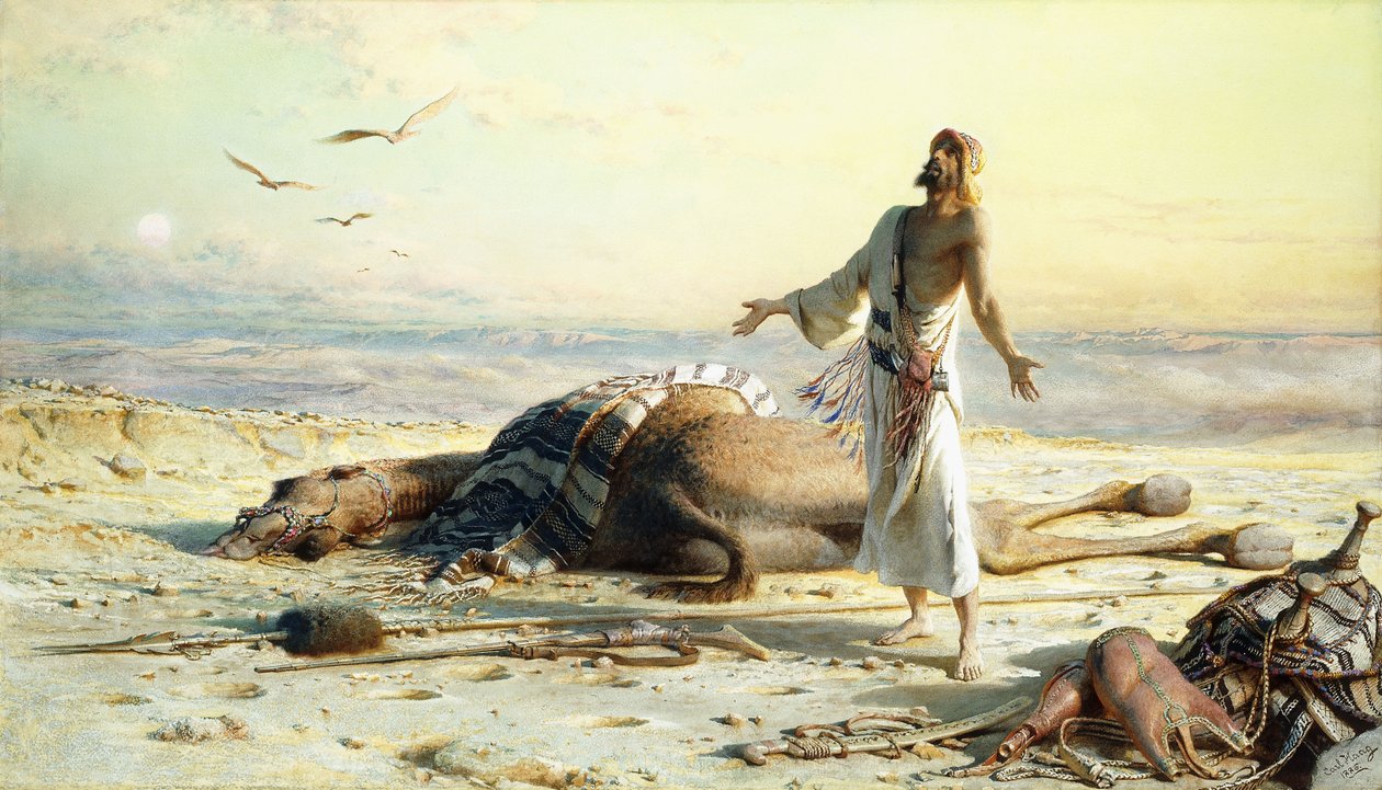 Schiffswrack in der Wüste, 1886 von Carl Haag