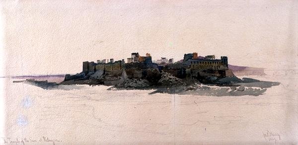 Der Tempel der Sonne in Palmyra von Carl Haag