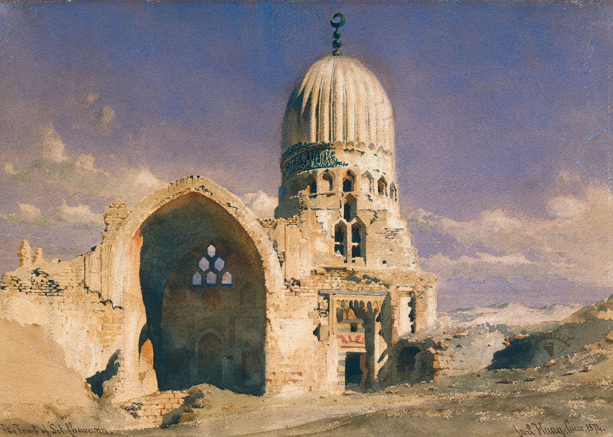 Das Grab von Sit Chavann, 1874 von Carl Haag